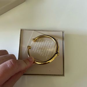 India hicks gold plated bangle bracelet